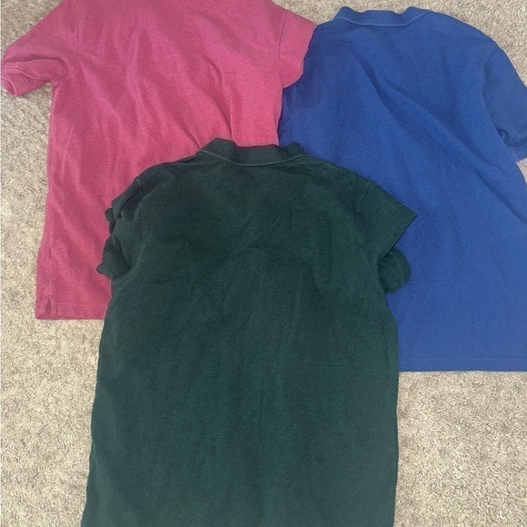 Men’s used lot of 3 size L large banana republic polo slimy fit cotton shirts - Picture 5 of 5